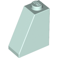 Lego kostka (kostička) 2x1x2 sklon (šikmá) 65°, světlá voda (6070656, 6163294)